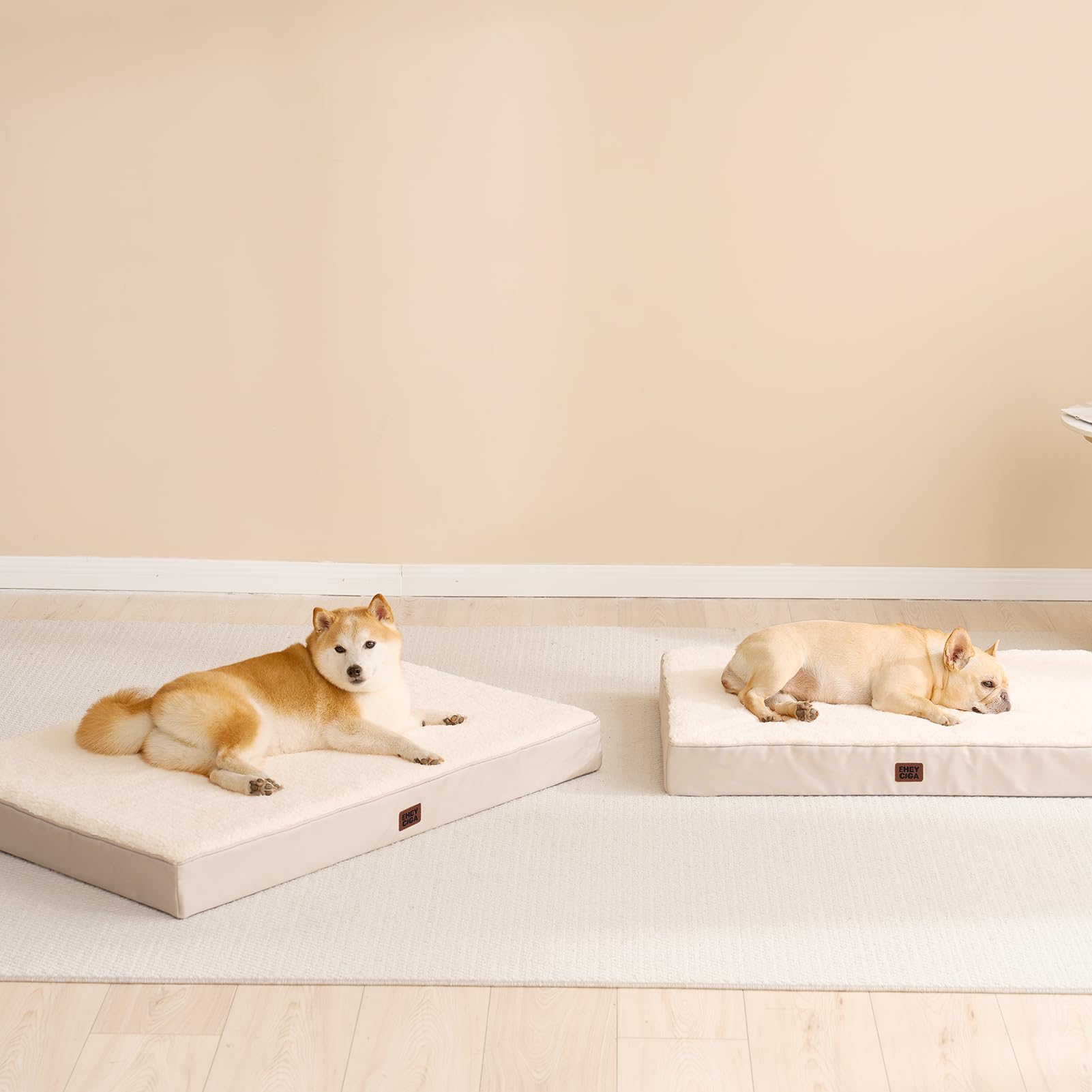 EHEYCIGA floor-placement-dog-bed image suitable for living spaces.