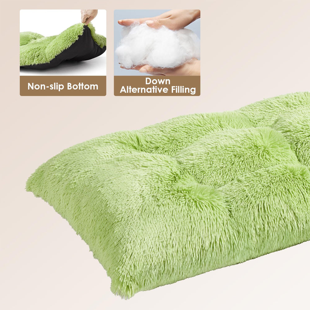 EHEYCIGA fluffy dog bed-washable cover simplifies cleaning and maintenance.
