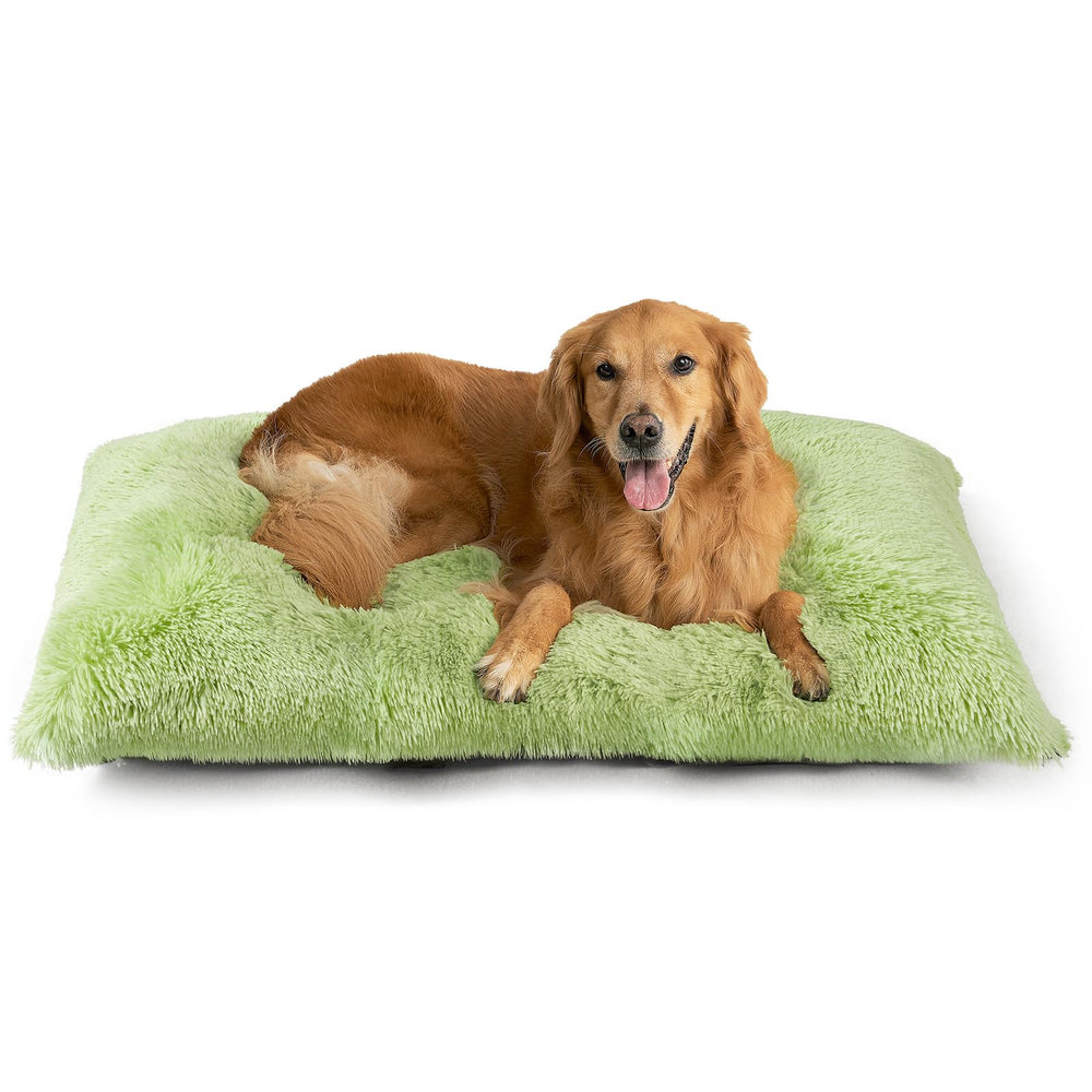 EHEYCIGA fluffy dog bed xl-crate provides secure cozy crate retreat.