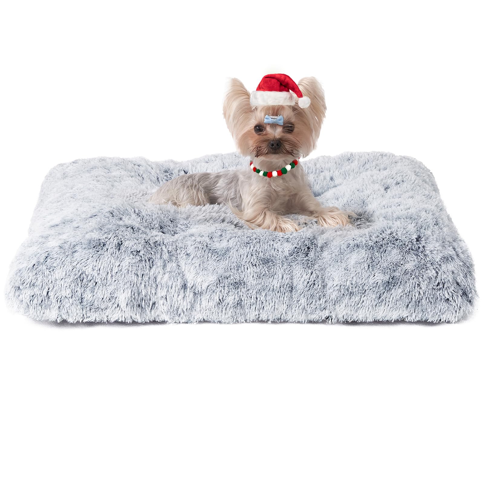 EHEYCIGA fluffy dog crate bed surface provides cozy comfort for small dogs