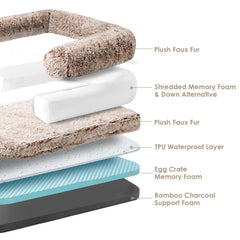 EHEYCIGA egg crate foam layer enhances cushion and airflow