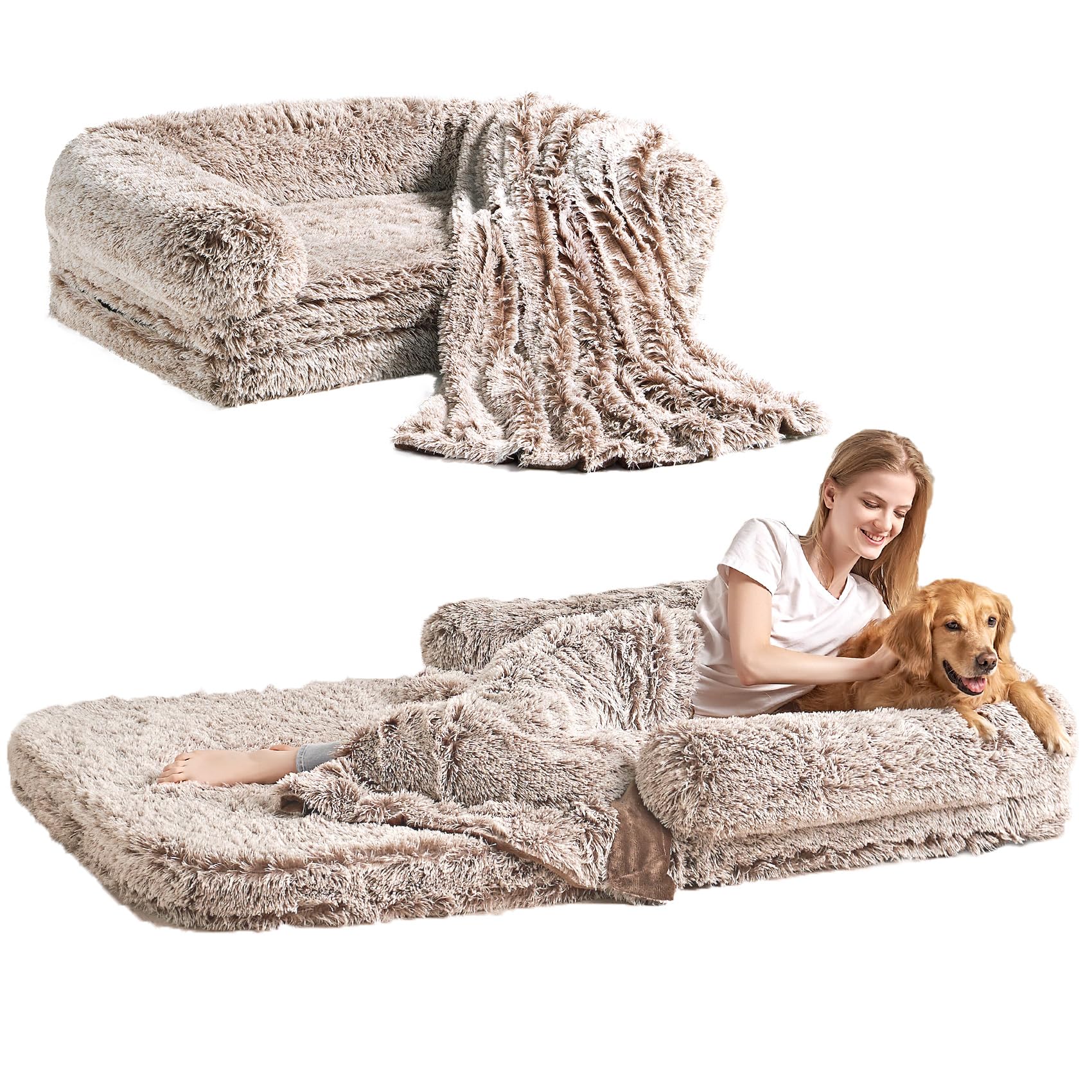 EHEYCIGA foldable bed folded for compact storage and portability