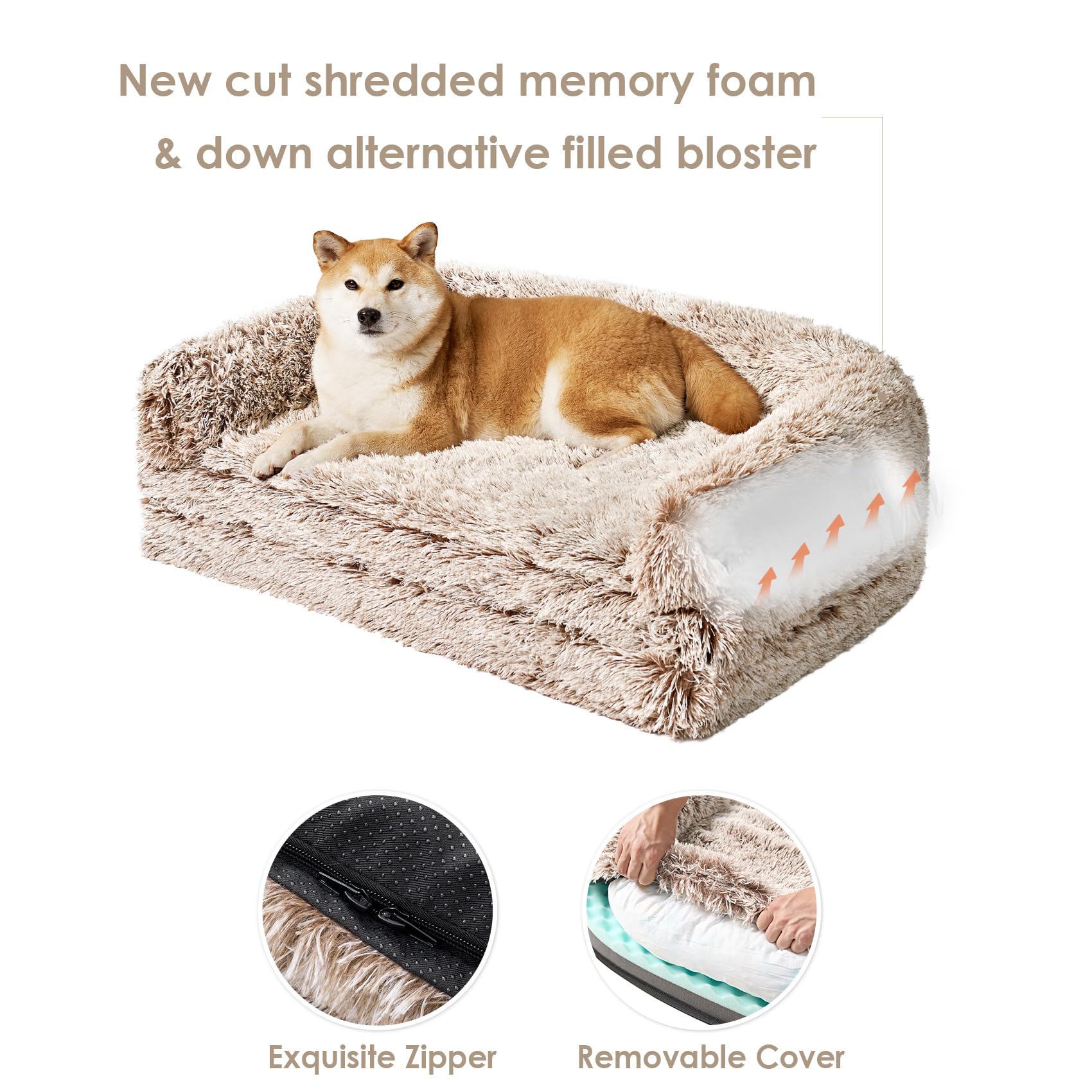 EHEYCIGA non-slip bottom keeps the bed stable on floors