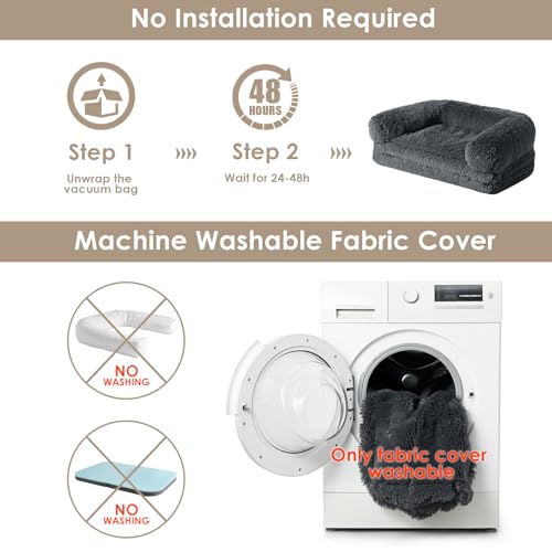 EHEYCIGA foldable-xxl-dog-bed-54x38x7-5-inches-frame fits large breeds.