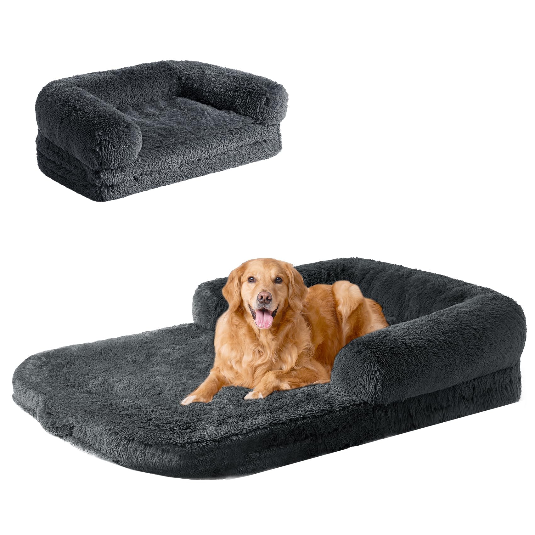 EHEYCIGA foldable-xxl-dog-bed-folded compact storage for busy homes.