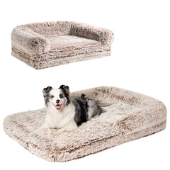 EHEYCIGA foldable XXL dog bed folded for compact storage and easy transport