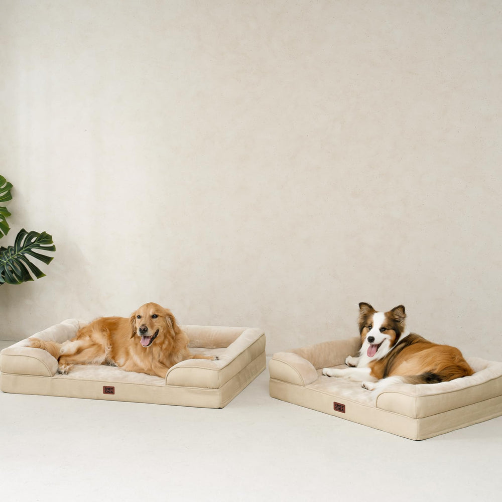 EHEYCIGA greige fabric matches home decor while staying durable.