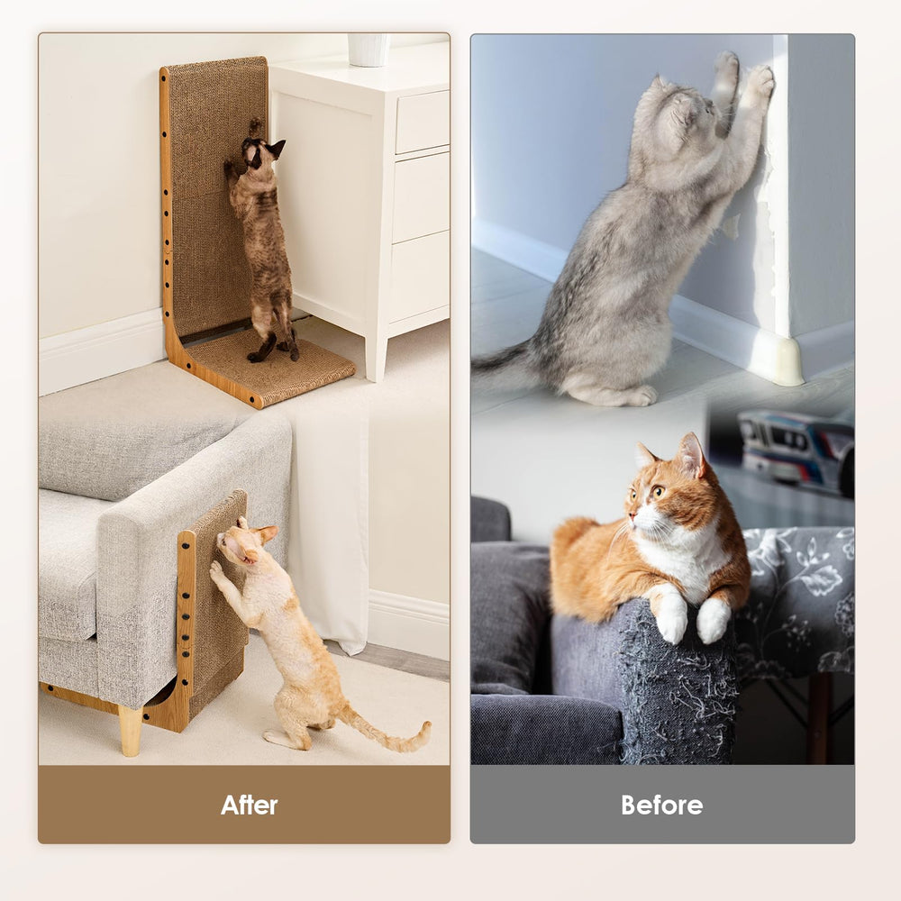 EHEYCIGA indoor scratcher uses non-toxic corrugated paper for durability.