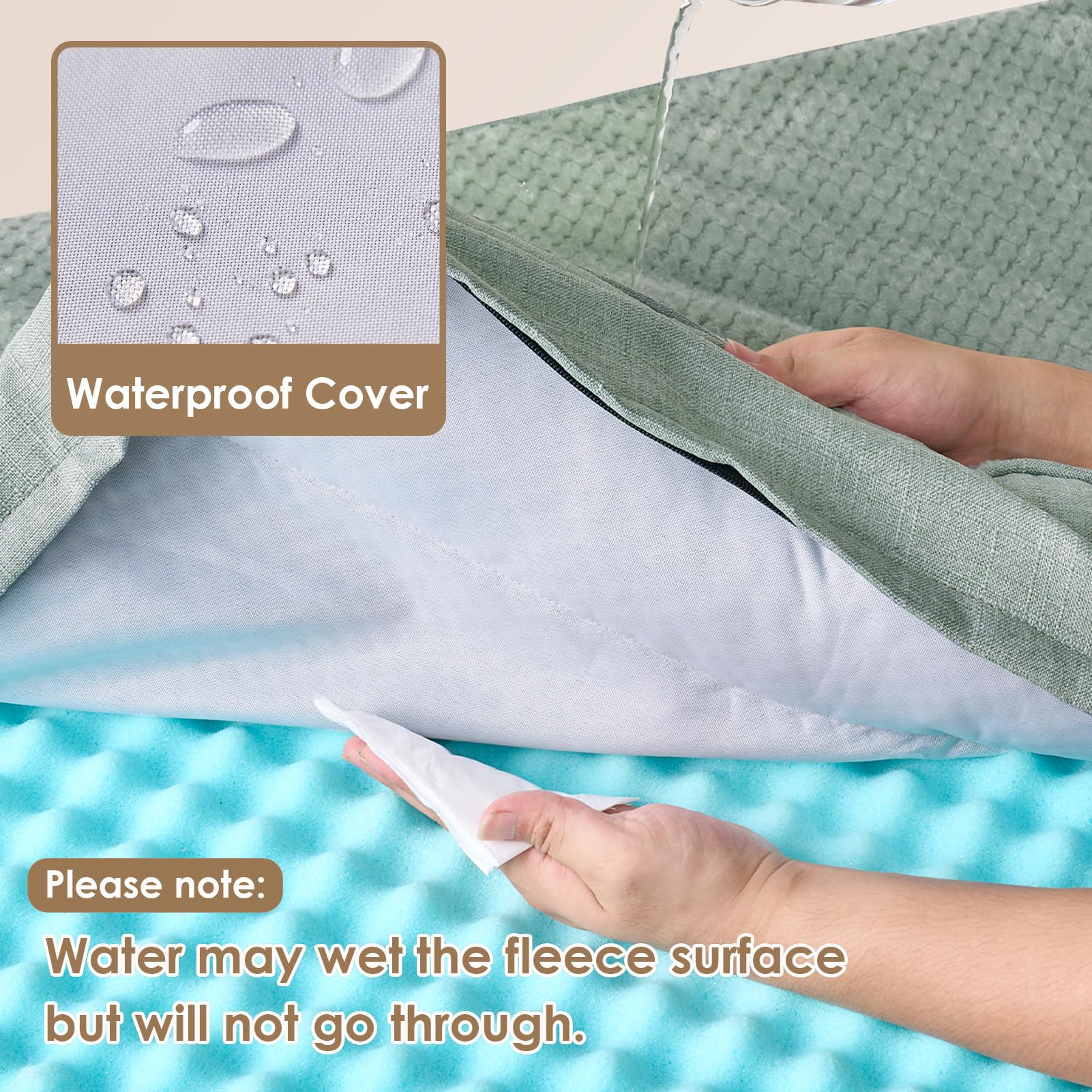EHEYCIGA L-shaped orthopedic design provides neck and head support for deeper sleep