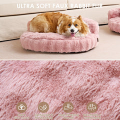 EHEYCIGA large dog bed removable cover simplifies washing after muddy playtime.