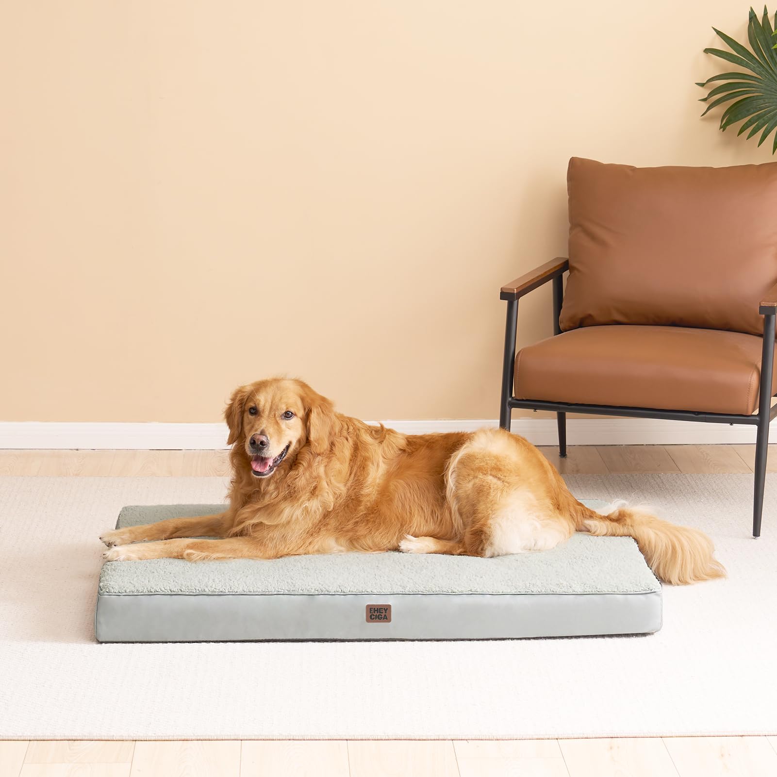 EHEYCIGA large-dog bed fits crates and spacious layouts