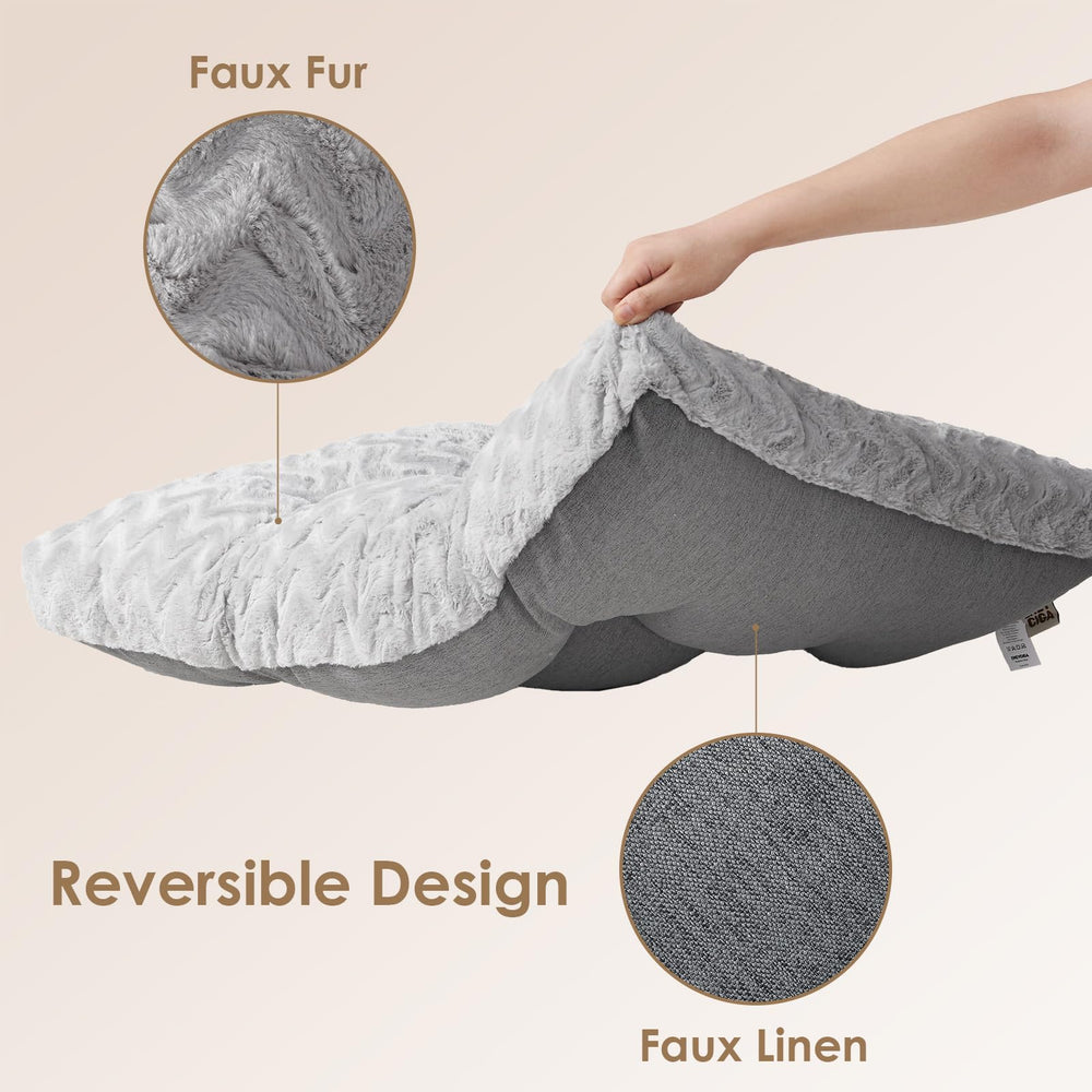EHEYCIGA machine-washable dog bed easy care cold wash tumble dry.