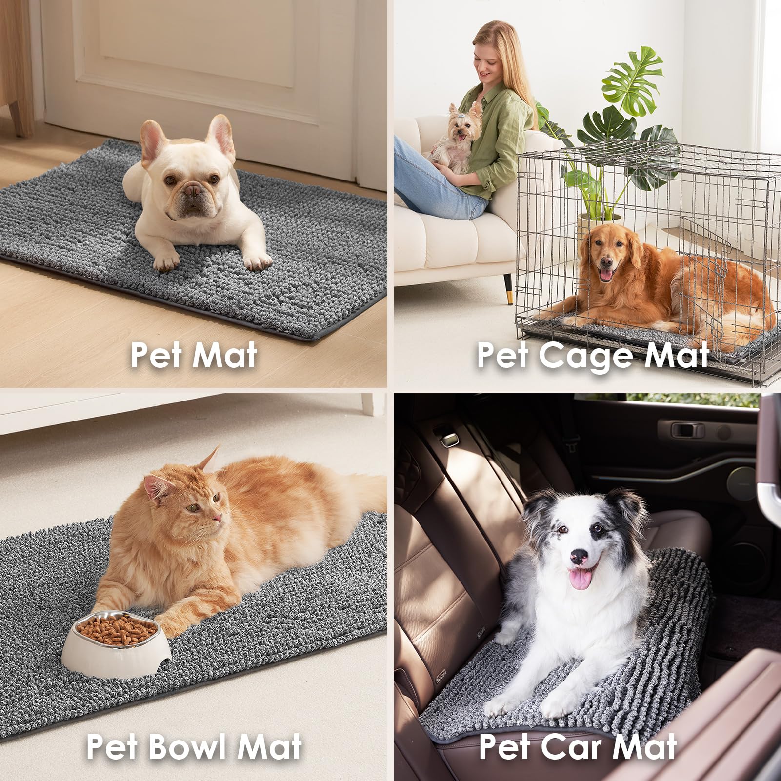 EHEYCIGA machine-washable-mat easy cleanup after muddy adventures.