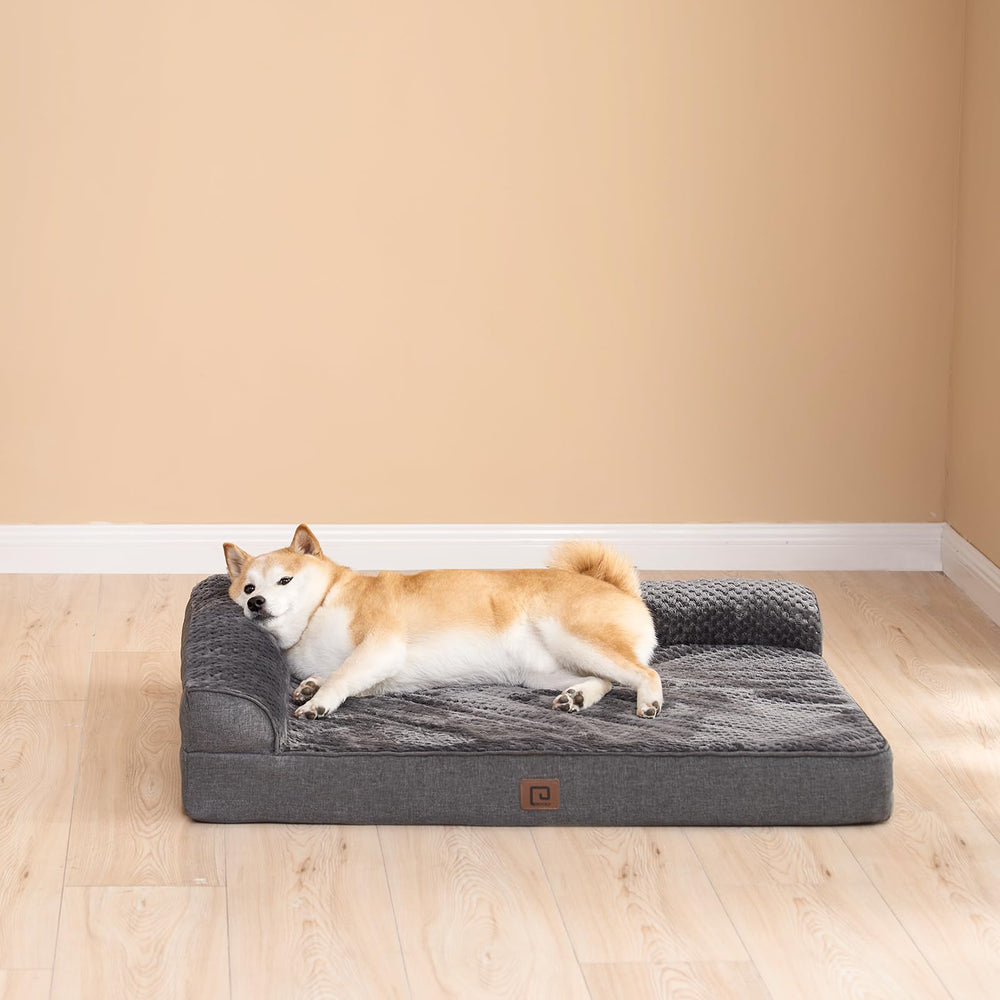 EHEYCIGA memory foam bed features a non-slip bottom for stable naps.