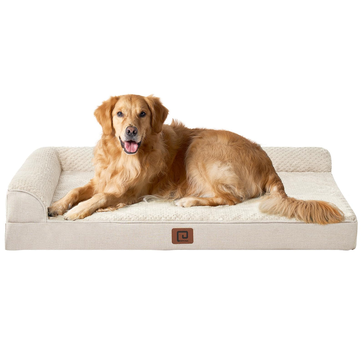 EHEYCIGA memory foam dog bed with egg crate foam for extra cushioning and joint relief