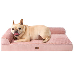 EHEYCIGA memory-foam dog bed with egg crate foam for elder dogs comfort