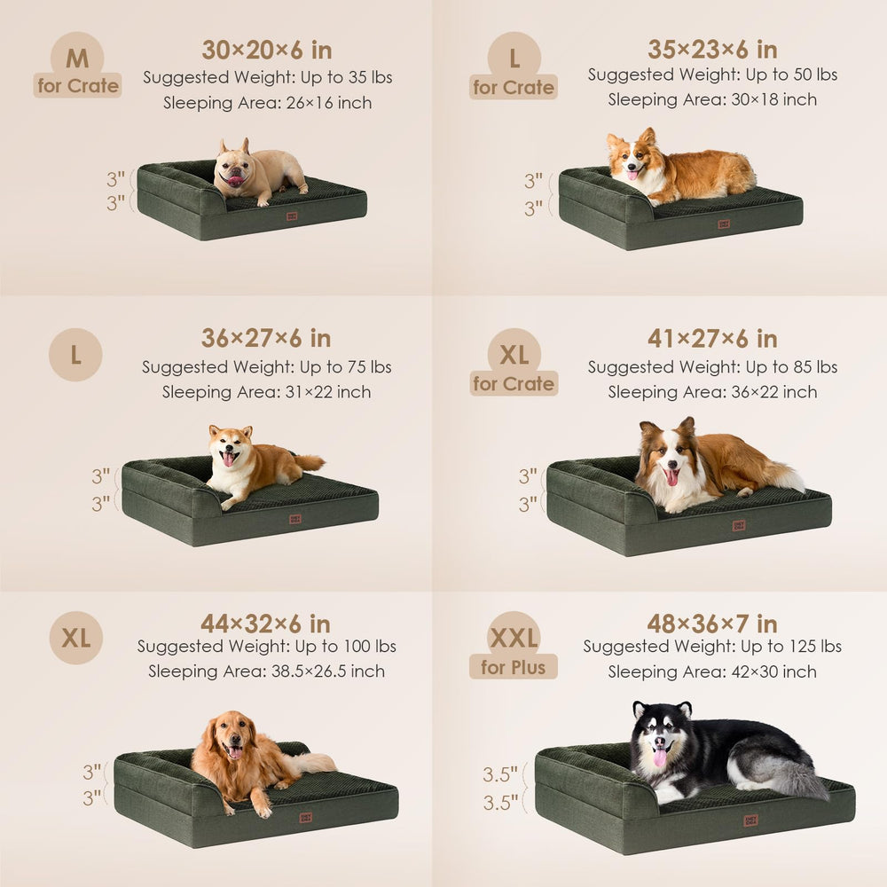 EHEYCIGA memory foam bed shows egg crate foam top for pressure relief.
