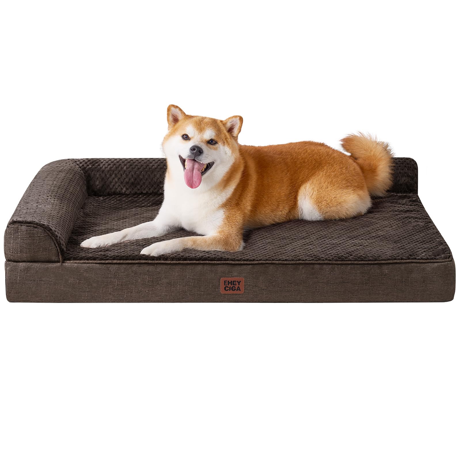 EHEYCIGA memory foam bed with egg crate top offering enhanced cushioning for joints