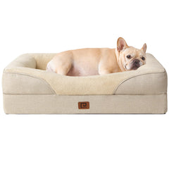 EHEYCIGA memory foam dog bed with egg crate foam for balanced comfort