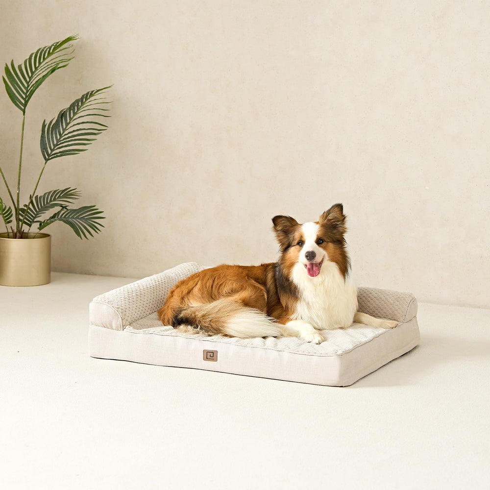 EHEYCIGA memory foam bed sized 30x20x6 inches for medium dogs