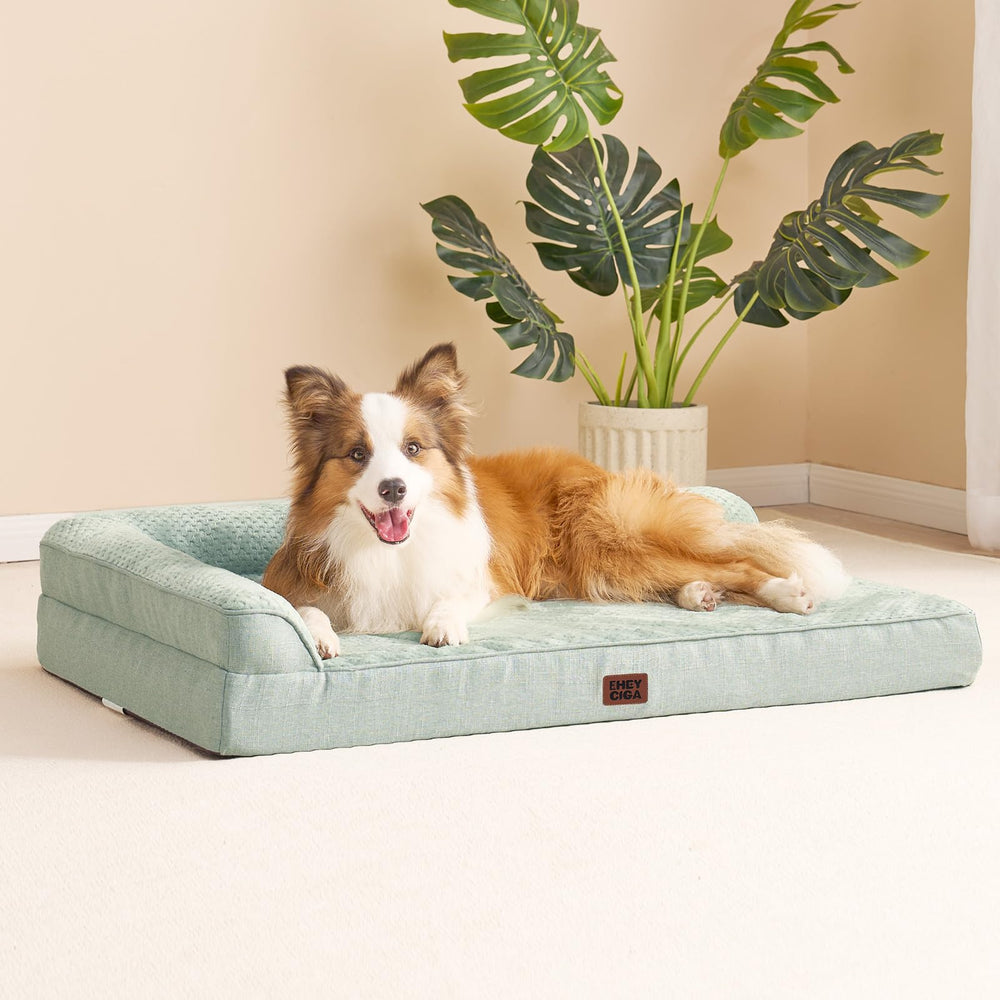 EHEYCIGA memory foam bed rebounds quickly after unboxing for fast comfort.