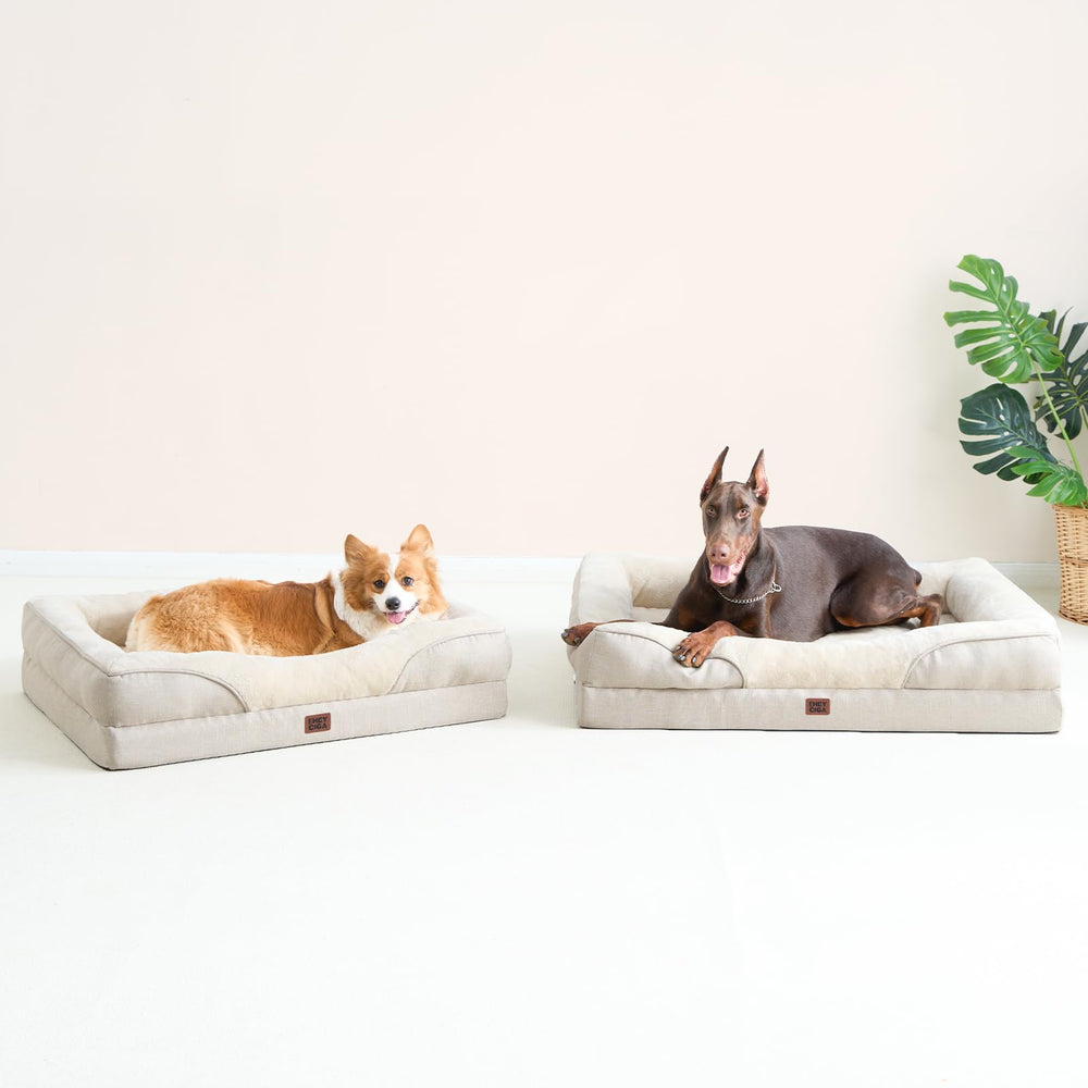 EHEYCIGA memory foam dog bed washable-cover benefits easy maintenance.