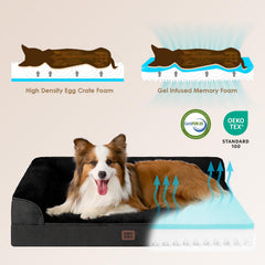 EHEYCIGA memory-foam-dog-bed-washable-cover highlights easy cleaning
