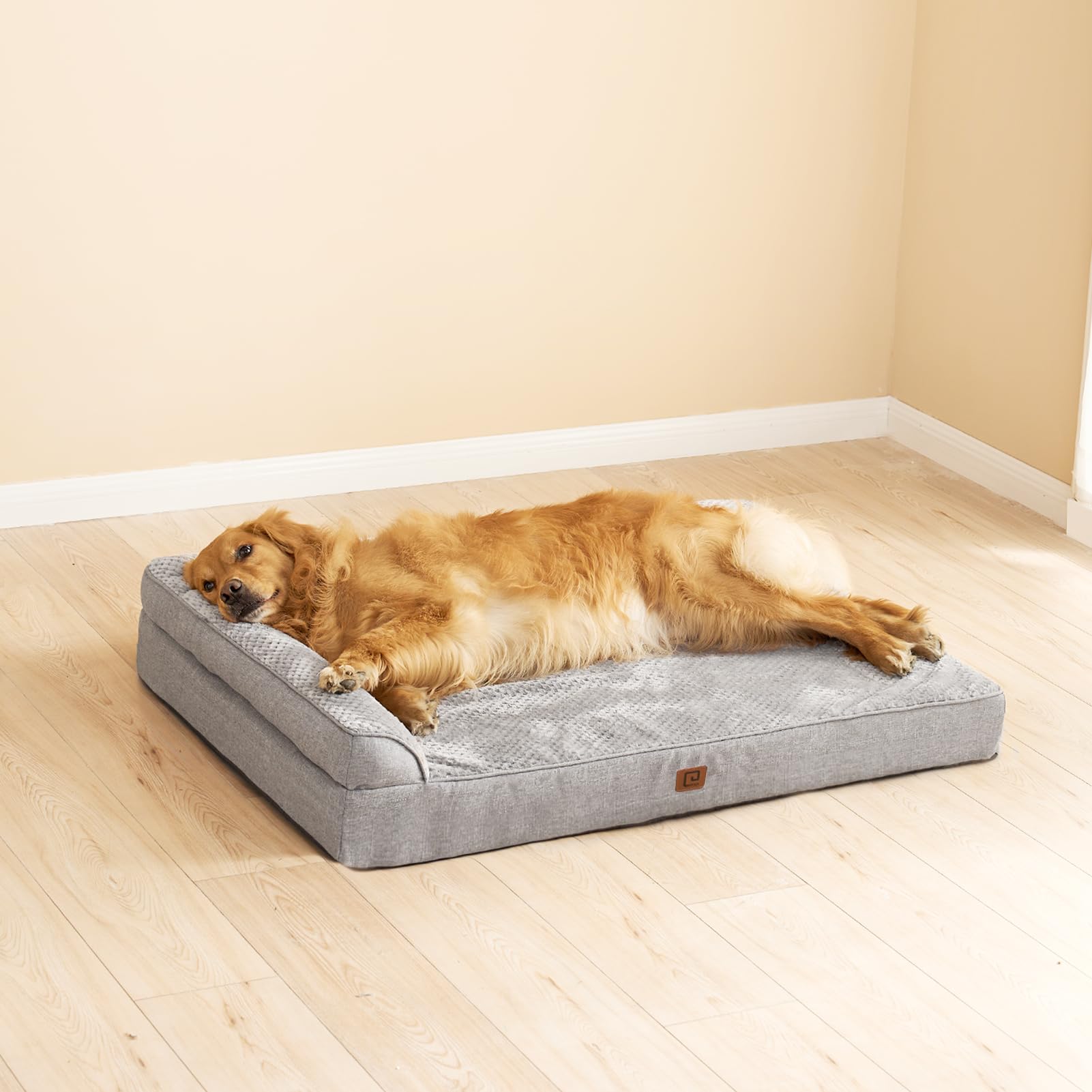 EHEYCIGA memory foam dog bed XL fits spacious crates and living areas.