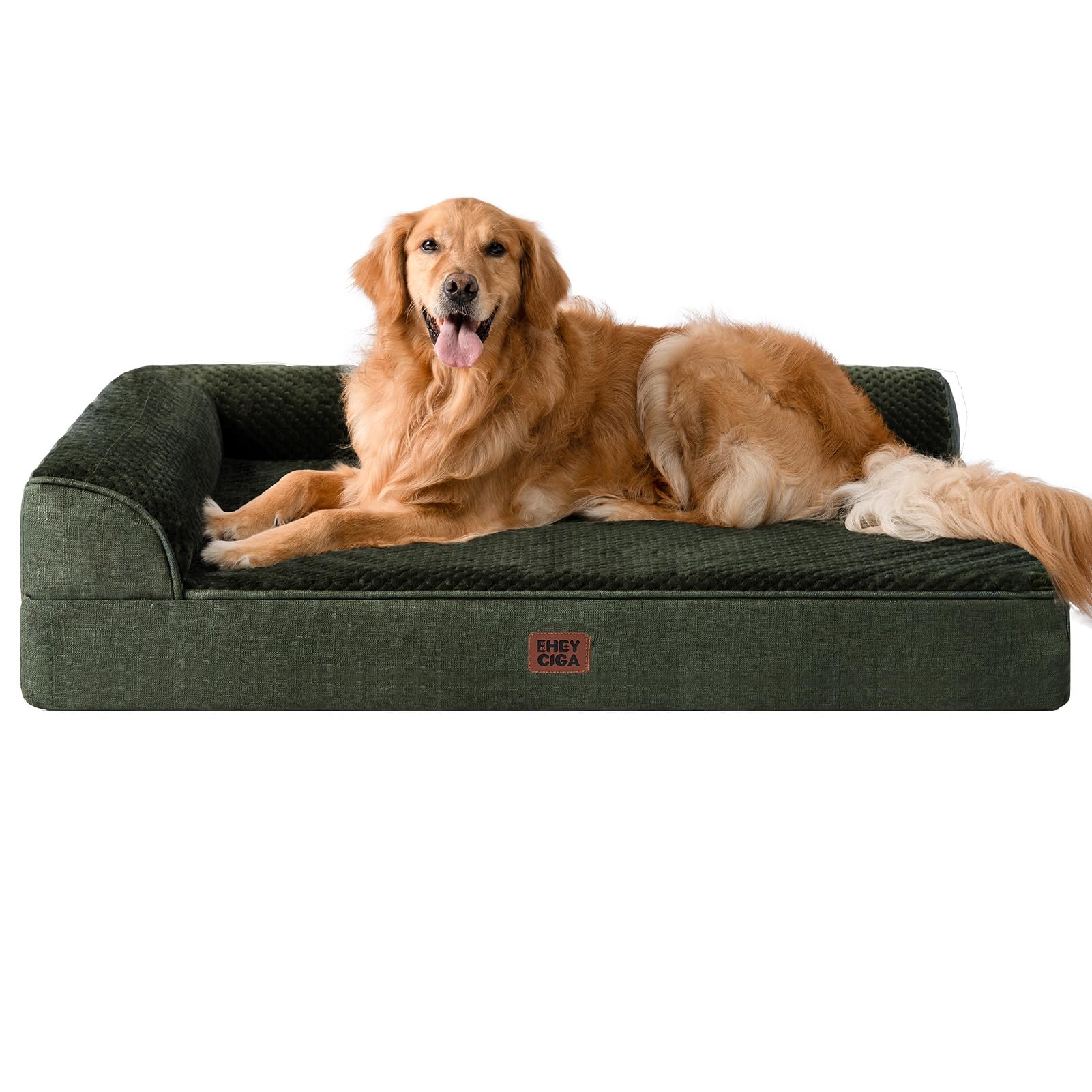 EHEYCIGA XL memory foam dog bed front view offers supportive sleep for large dogs