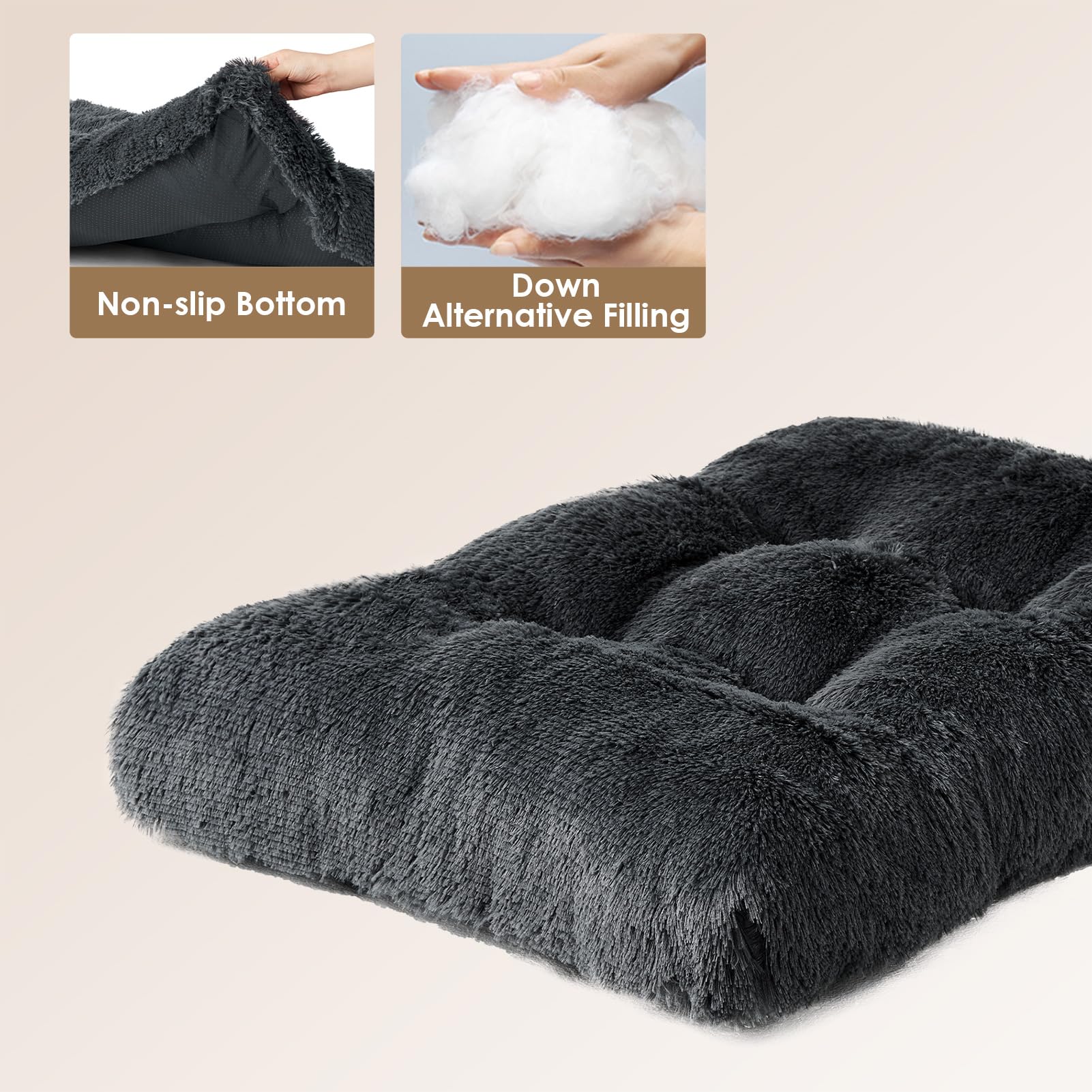 EHEYCIGA non-slip bottom helps keep the bed steady on floors