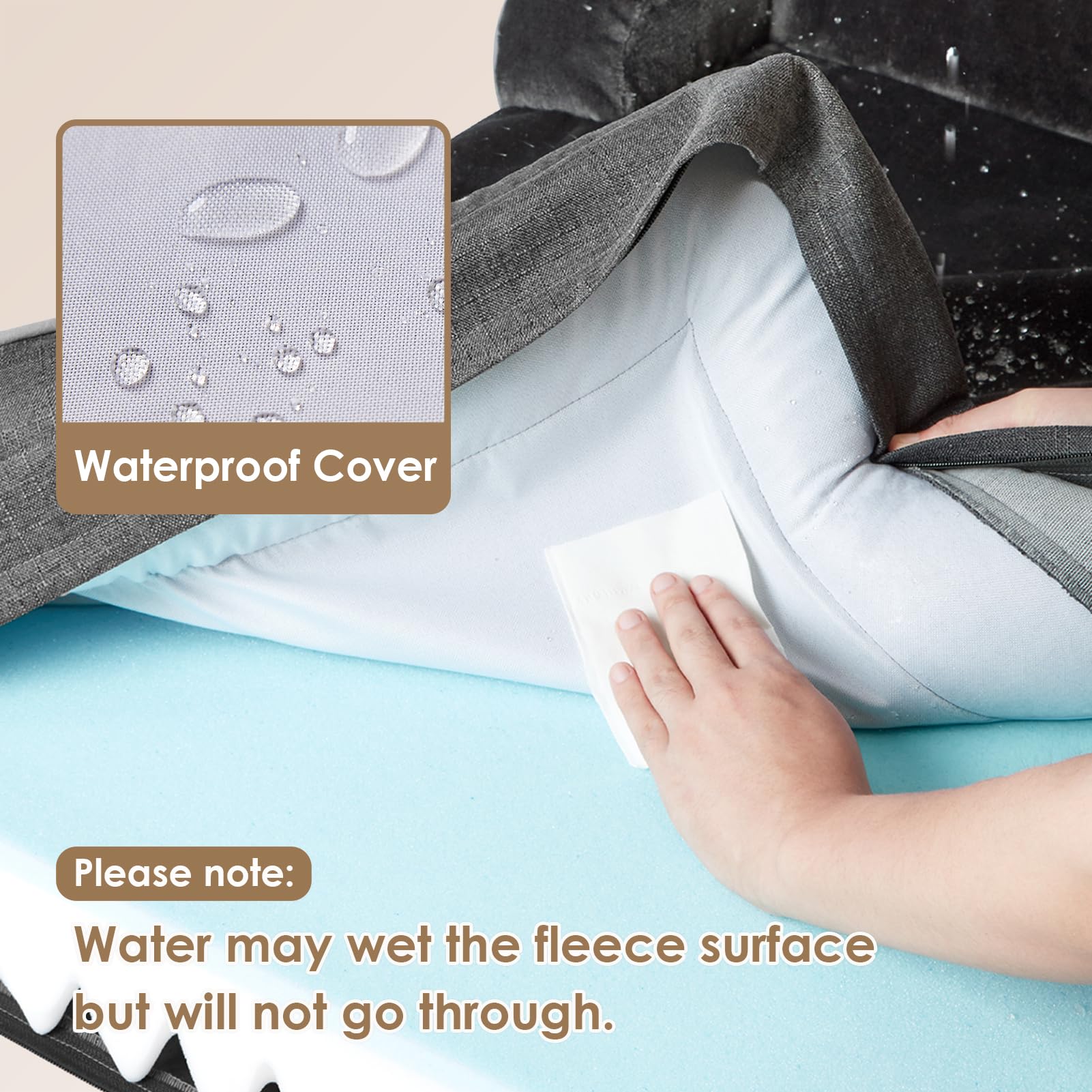 EHEYCIGA bed closed cover highlights removable easy-clean design