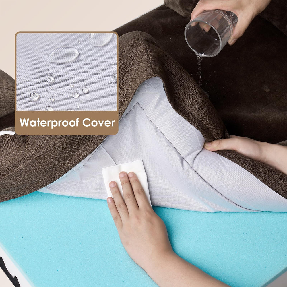EHEYCIGA bed with egg-crate foam - promotes ventilation and comfort for restful sleep.