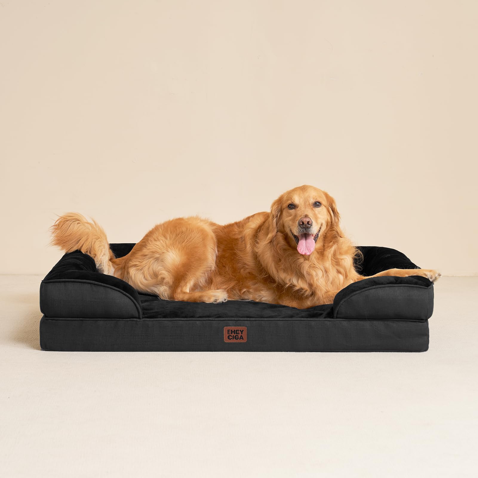 EHEYCIGA orthopedic bed expands 24-48 hours after unpacking to regain full loft.