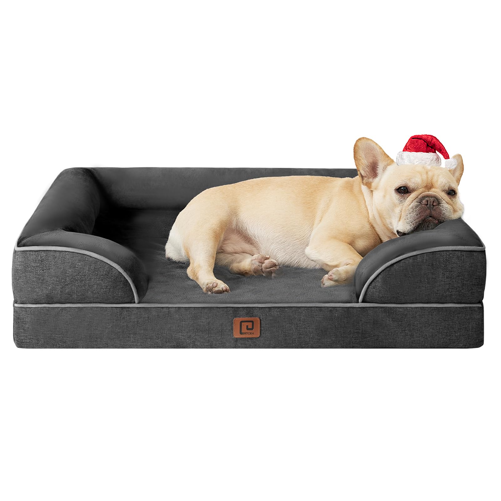 EHEYCIGA orthopedic bed front view with memory foam support for joints