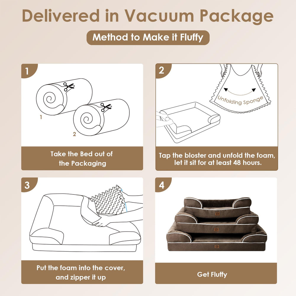 EHEYCIGA bed removable washable cover - easy cleaning after daily use.