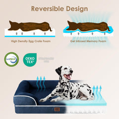 EHEYCIGA bed with 3-sided bolsters for neck and head comfort.
