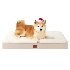 EHEYCIGA orthopedic dog bed camel 36x27 full view for large dogs comfort