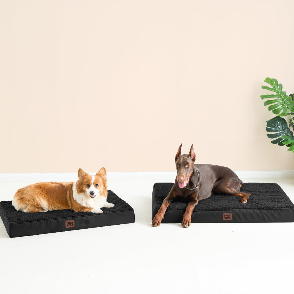 EHEYCIGA bed fits most crates and floor setups for versatile use