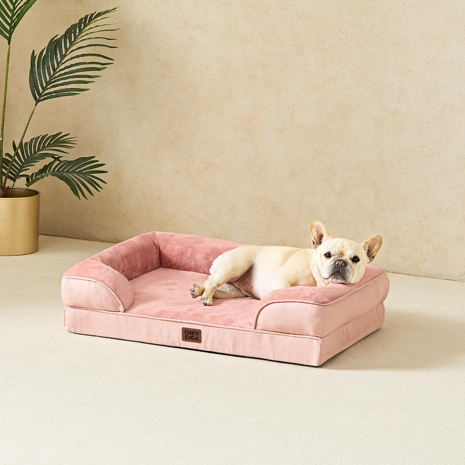 EHEYCIGA dusty pink fabric adds soft, cozy aesthetic to home decor