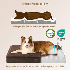 EHEYCIGA bed shows egg crate foam core for steady support