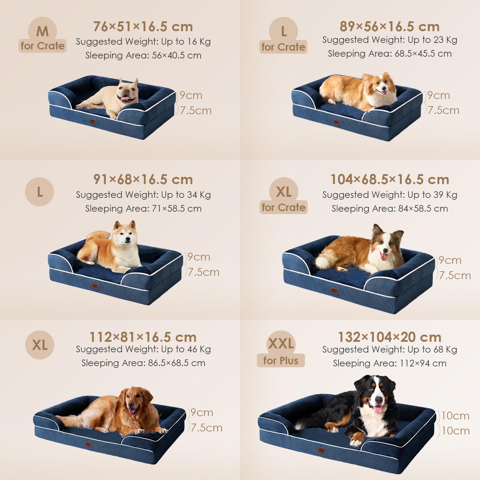 EHEYCIGA fleece surface provides cozy, inviting resting area.