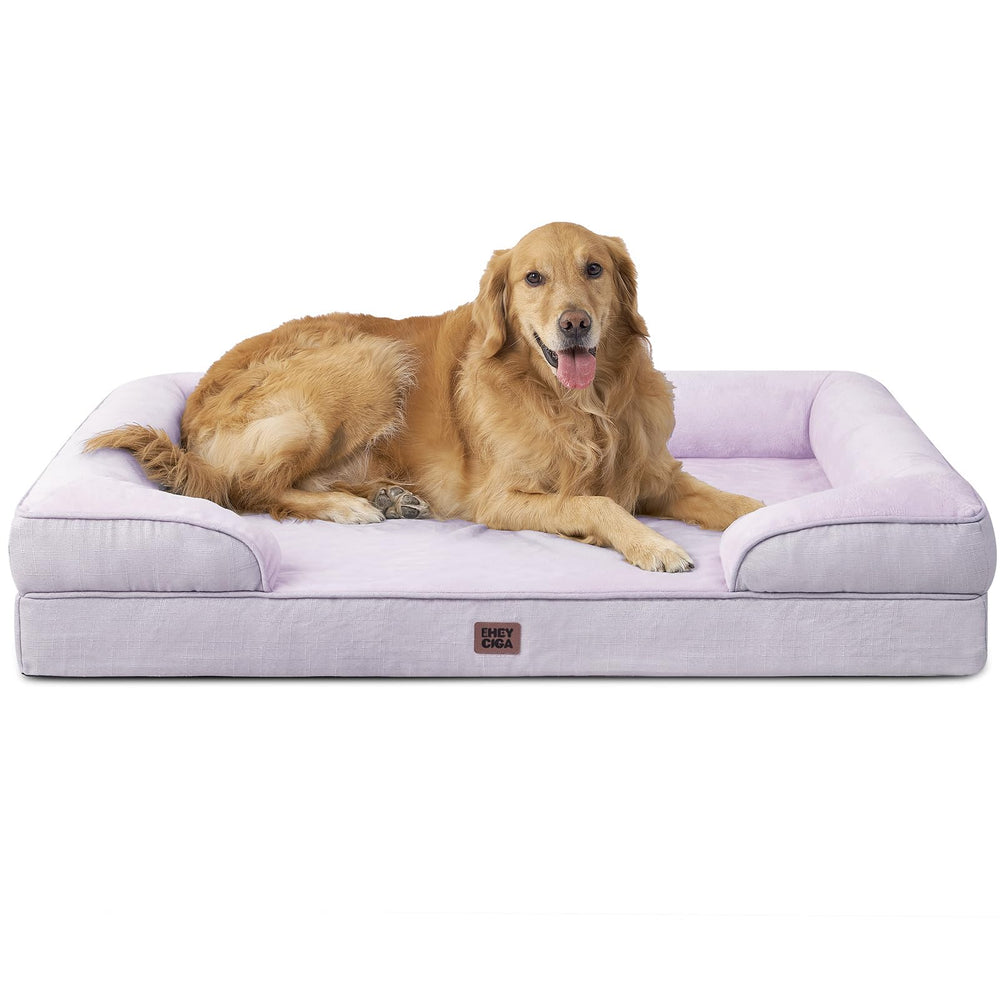 EHEYCIGA orthopedic dog bed foam closeup shows even support for joints