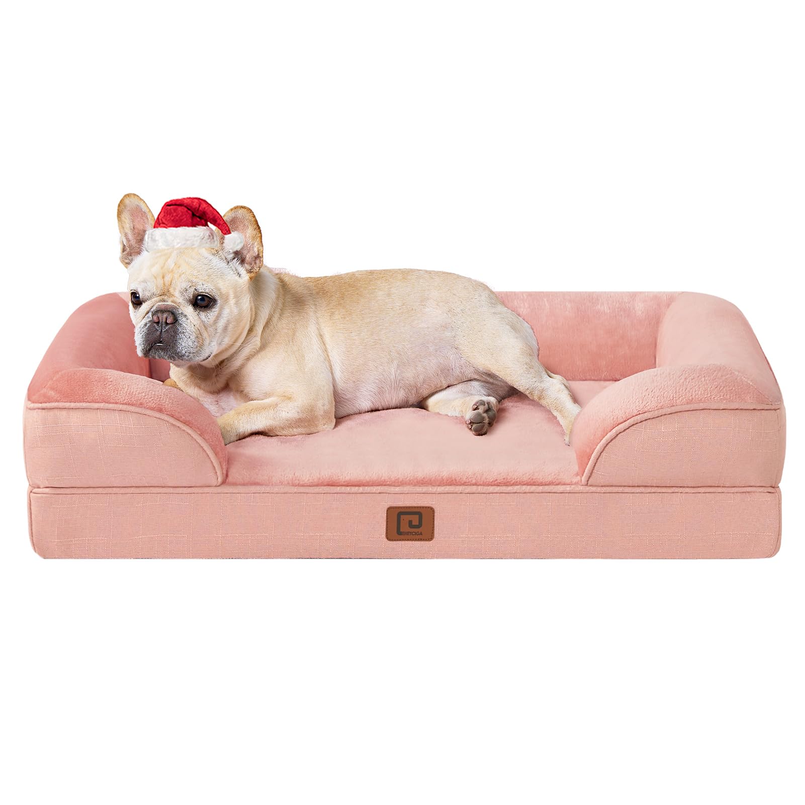 EHEYCIGA orthopedic dog bed front view memory foam for joint relief