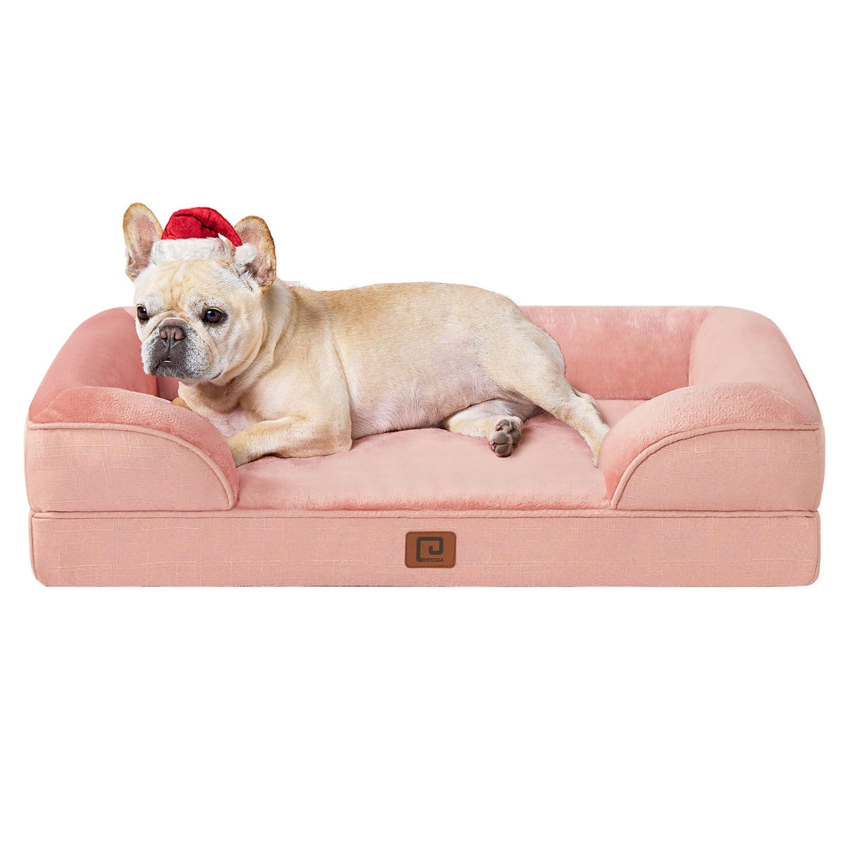 EHEYCIGA orthopedic dog bed front view memory foam for joint relief
