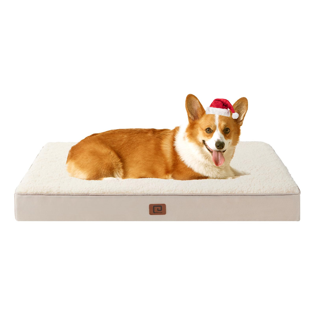 EHEYCIGA orthopedic dog bed large camel 35x23 offers roomy, supportive comfort for large dogs