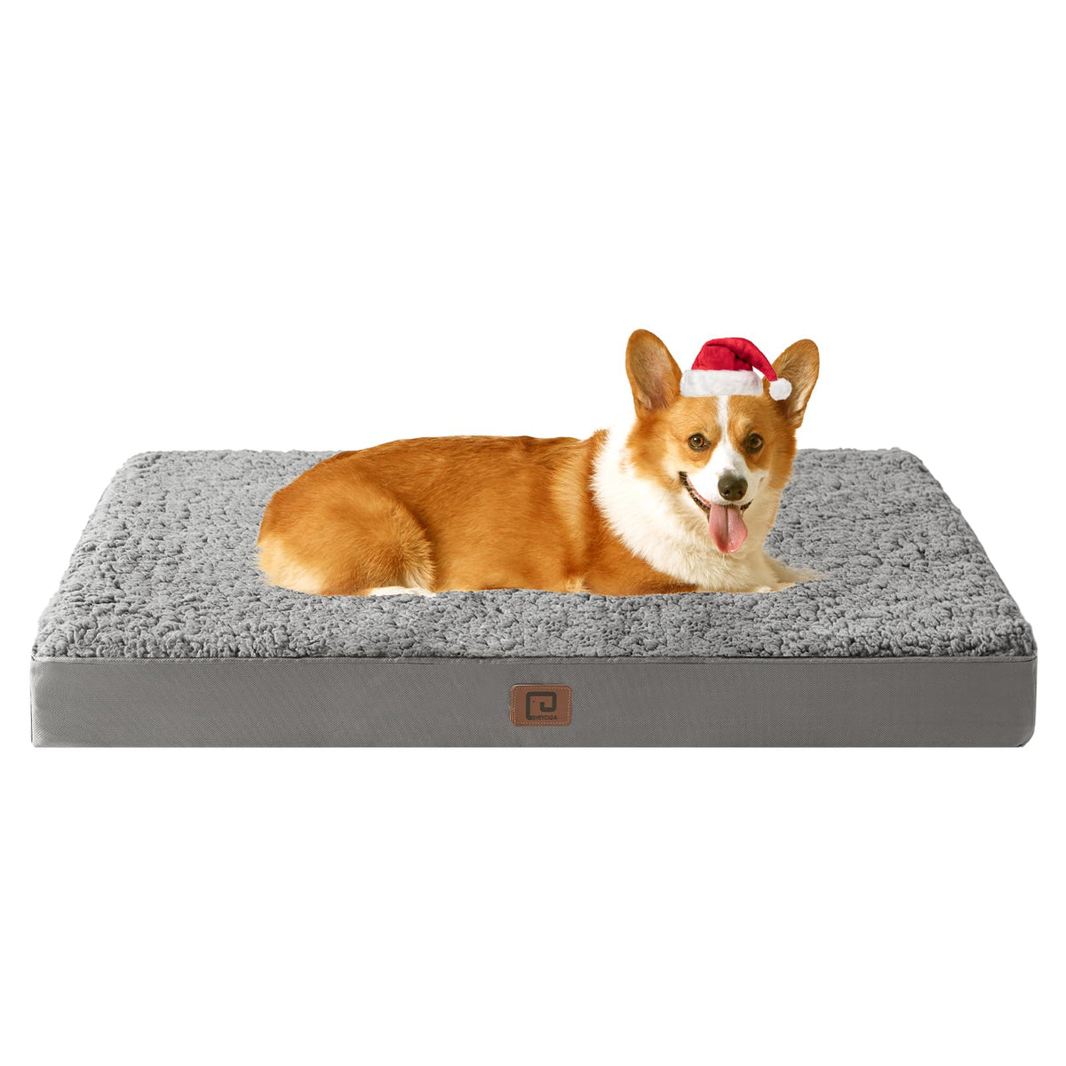 EHEYCIGA orthopedic dog bed large foam closeup shows egg-crate support for comfort
