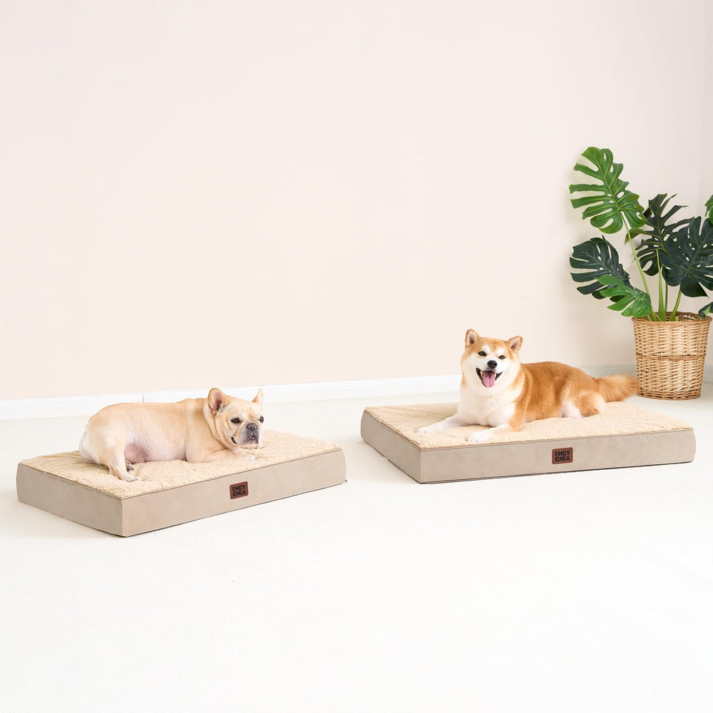 EHEYCIGA bed features non-slip bottom for stable placement.