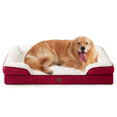 EHEYCIGA orthopedic dog bed with memory foam for large dogs providing targeted support.