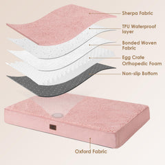 EHEYCIGA bed with removable cover shown for easy washing