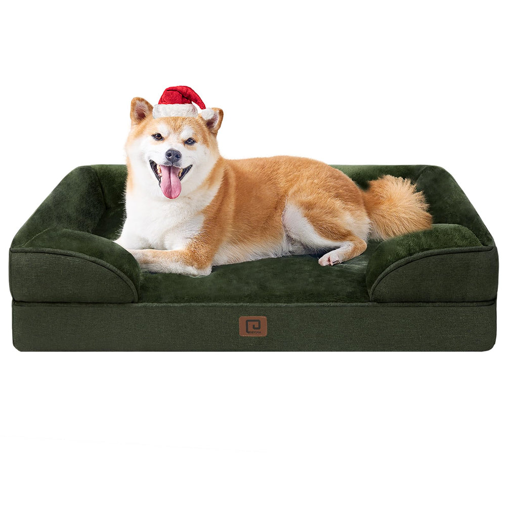 EHEYCIGA orthopedic dog bed large size offers joint friendly rest